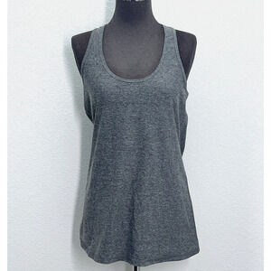 Lululemon Tank Top Women Small (estimated) Heathered Grey Sleeveless Racer Back